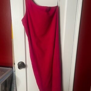 NWT: OX Forever 21 Pink One-Shoulder Dress